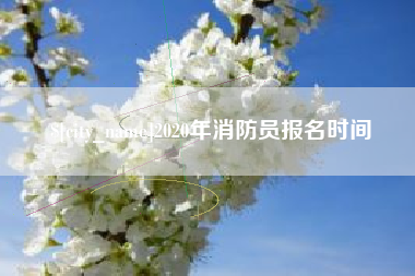 阜宁2020年消防员报名时间