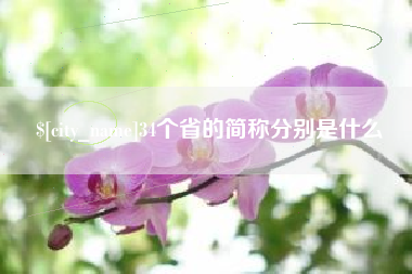阜宁34个省的简称分别是什么