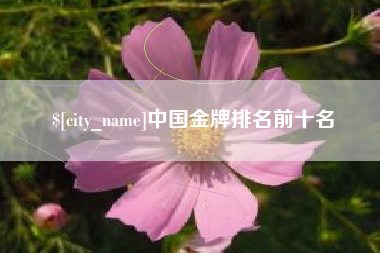 阜宁中国金牌排名前十名