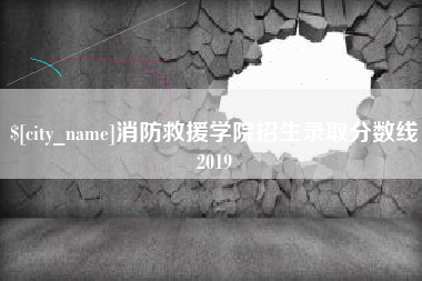 阜宁消防救援学院招生录取分数线2019