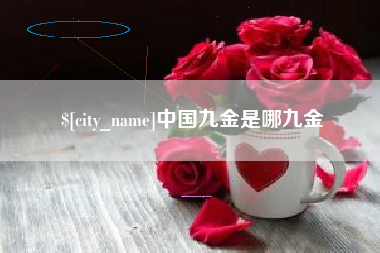 阜宁中国九金是哪九金