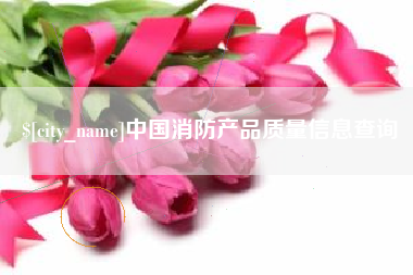 阜宁中国消防产品质量信息查询