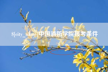 阜宁中国消防学院报考条件