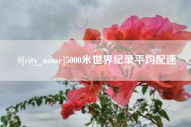 阜宁5000米世界纪录平均配速