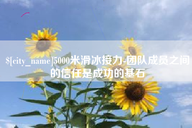 阜宁5000米滑冰接力-团队成员之间的信任是成功的基石