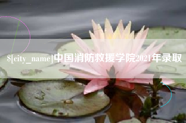 阜宁中国消防救援学院2021年录取