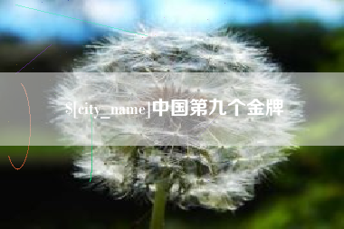 阜宁中国第九个金牌