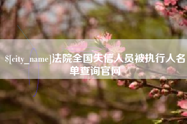 阜宁法院全国失信人员被执行人名单查询官网