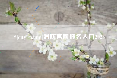 阜宁消防官网报名入口2023