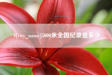 阜宁5000米全国纪录是多少