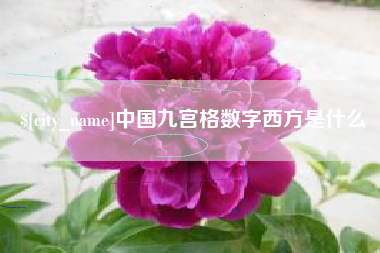阜宁中国九宫格数字西方是什么