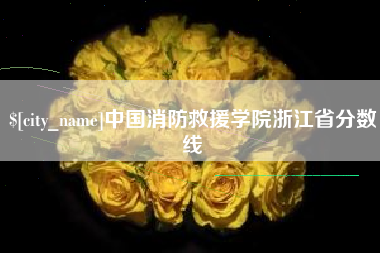 阜宁中国消防救援学院浙江省分数线