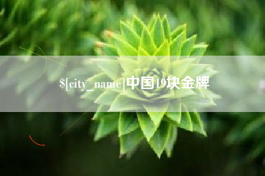 阜宁中国19块金牌