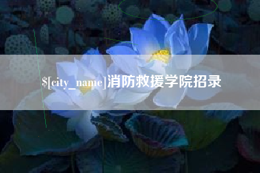 阜宁消防救援学院招录