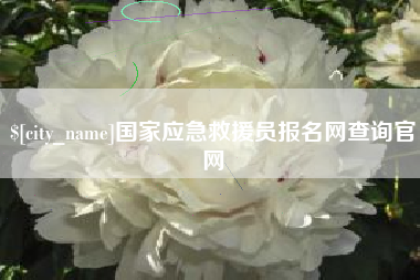 阜宁国家应急救援员报名网查询官网