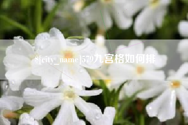 阜宁579九宫格如何排