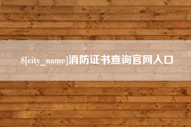 阜宁消防证书查询官网入口
