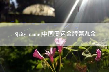 阜宁中国奥运金牌第九金