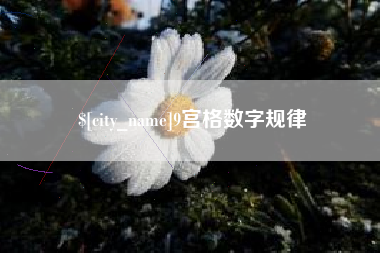 阜宁9宫格数字规律