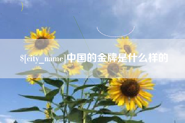 阜宁中国的金牌是什么样的