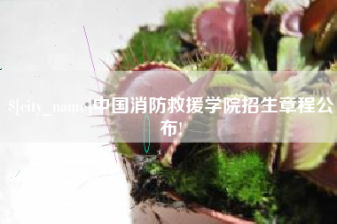 阜宁中国消防救援学院招生章程公布!