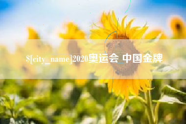 阜宁2020奥运会 中国金牌